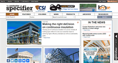 Desktop Screenshot of constructionspecifier.com